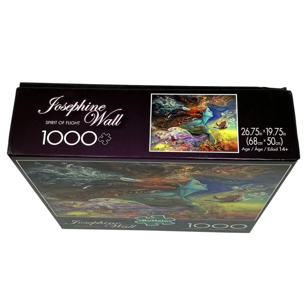 Buffalo Puzzle Spirit Of Flight 1000 Piece Surreal Fantasy Goddess Artwork Birds